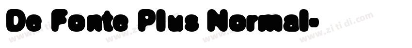 De Fonte Plus Normal字体转换